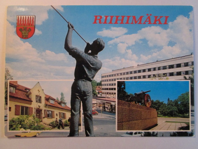KULKEMATON RIIHIMÄKI MONIKUVA KORTTI + VAAKUNA DINO SASSI