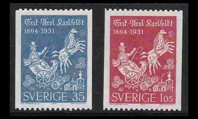 Ruotsi 515-6 ** Runoilija Erik Axel Karlfeldt (1964)
