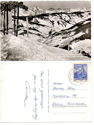 Vanha kortti, Itävalta, Saalbach-Hinterglemm
