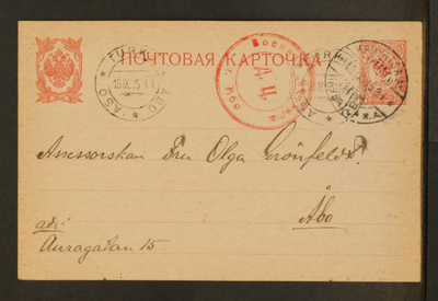# 23448 # Ehiö Kauvatsa As > Turku - 1915 - Sotasensuuri