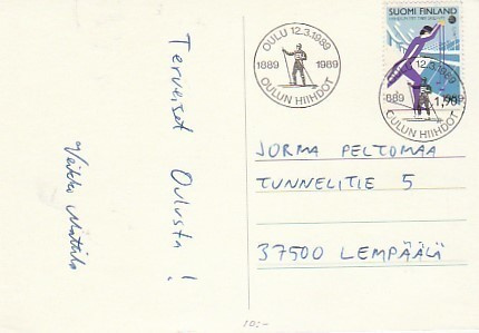 ERIKOISLEIMA , Oulun Hiihdot, Oulu 12.3.1989