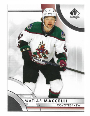 2023-24 SP Authentic #75 Matias Maccelli