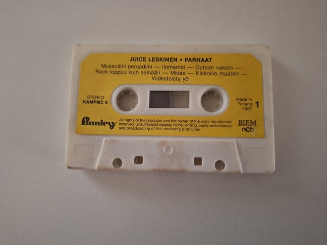 JUICE LESKINEN - PARHAAT c-kasetti ( Pelkkä kasetti )