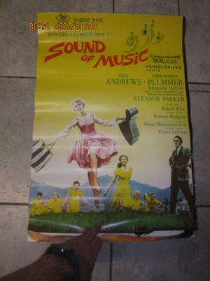 The Sound of Music elokuvajuliste 1970-luku hienokuntoinen