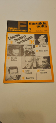 Fazerin musiikki uutta helmikuu 1977