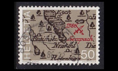 Sveitsi 1309 o Sempachin linnoitus 600v (1986)