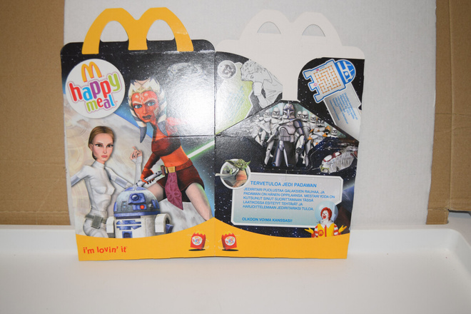 Mcdonald's happy meal laatikko Star wars x2