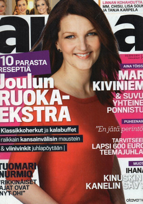 Anna n:o 49 2010 Mari Kiviniemi. Linnan juhlat. Hannu Nurmi.