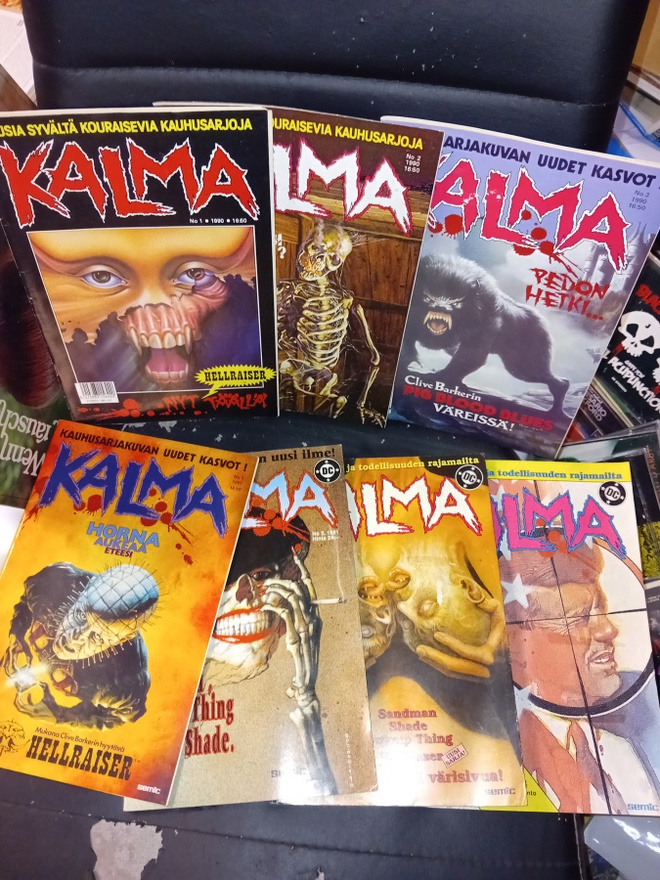 7 kpl kokoelma Kalma sarjakuvalehtiä  ( SIS POSTIKULU  )