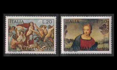 Italia 1305-6 ** Taidemaalari Raffaello Santi (1970)