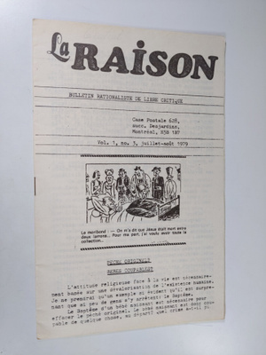 Le Raison, vol. 1. no. 3, juillet-aout 1979 : bulletin ra...