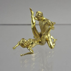 Erotic sculpture figurine in metal - pikkukuva 1