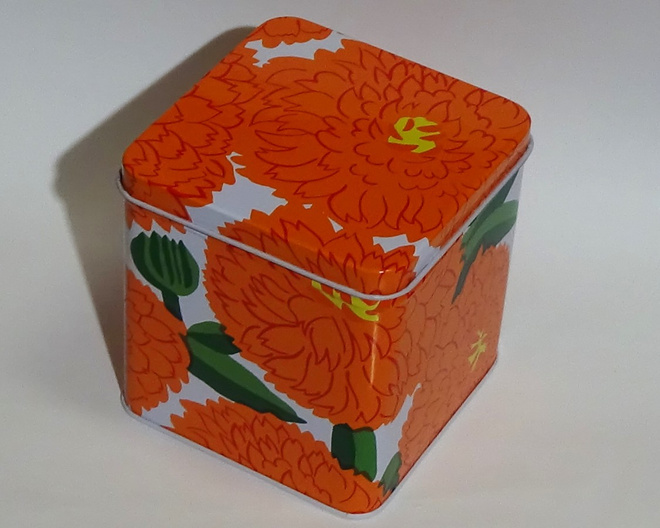 Marimekko Primavera peltipurkki oranssi