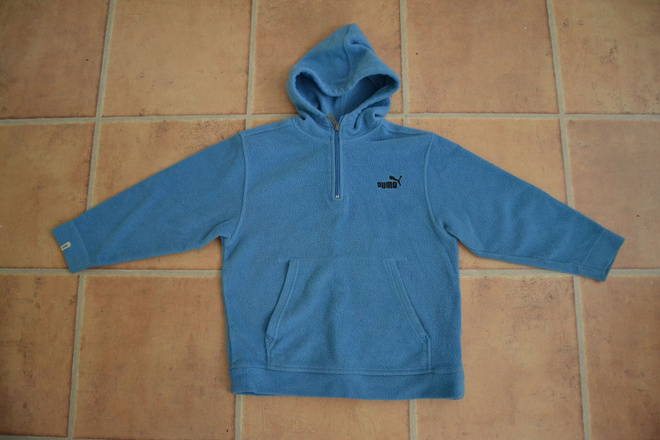 Puma sininen fleecehuppari 140cm