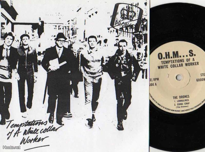 THE DRONES temptations of a white collar worker EP -1977- uk