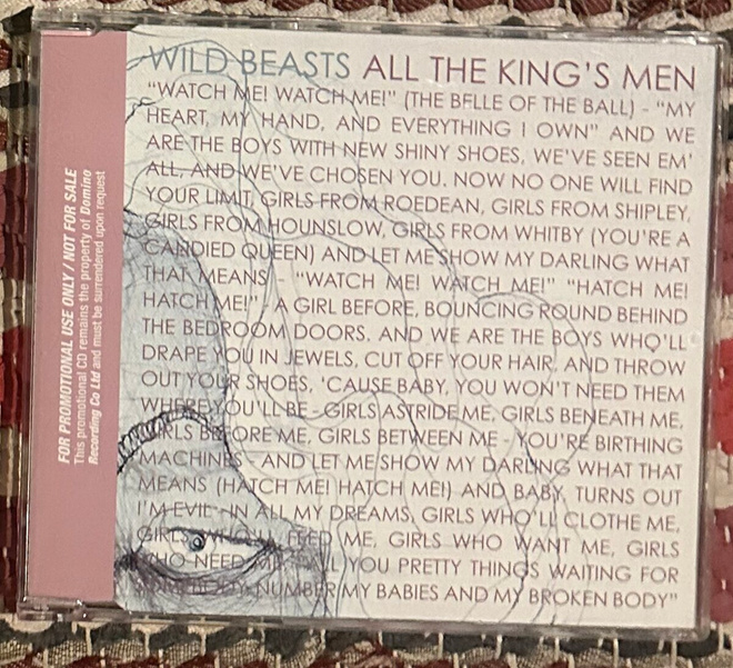 Wild Beasts - All The King's Men PROMO CD-single 2009