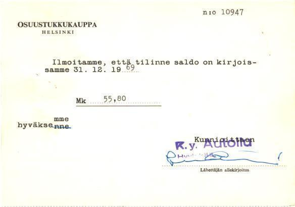 FIRMAKORTTI Ky AUTOILU HYVINKÄÄ