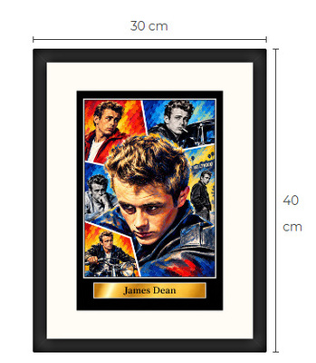 Uusi James Dean art print 30 cm x 40 cm