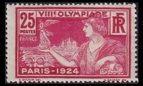 Ranska 170 ** Pariisin olympialaiset 25 C (1924)