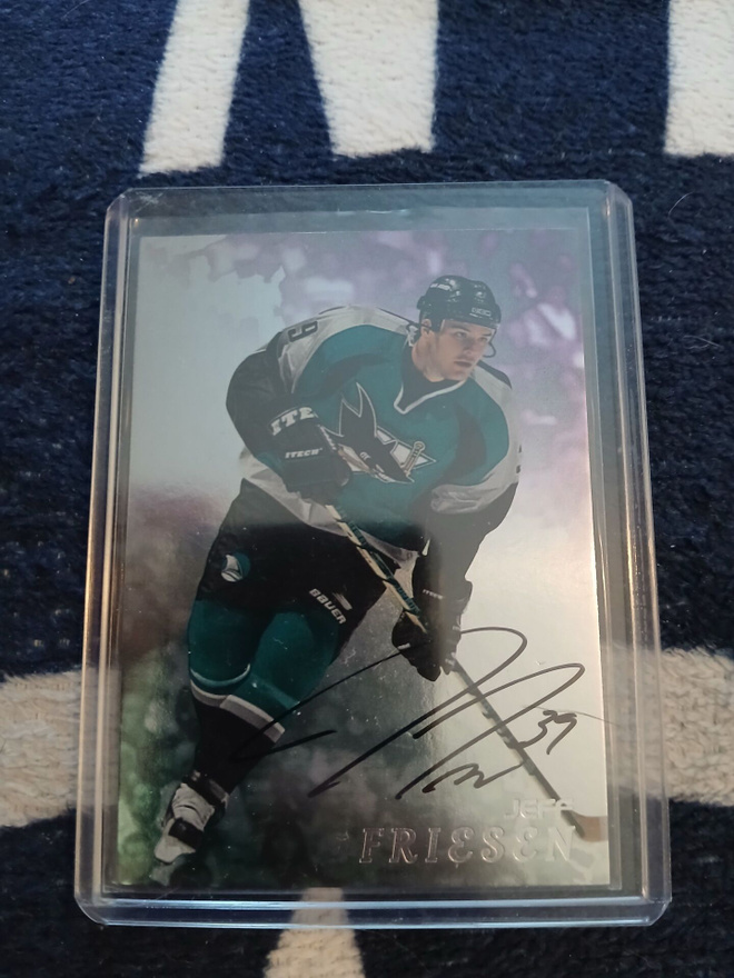 Jeff Friesen - nimmarikortti / Sharks