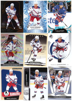 9 x ALEXIS LAFRENIÉRE New York Rangers