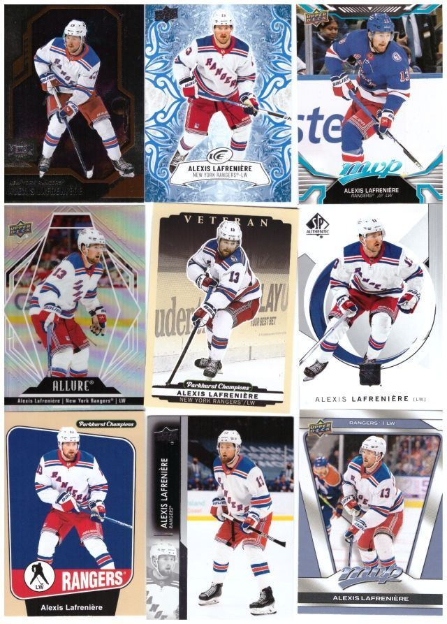 9 x ALEXIS LAFRENIÉRE New York Rangers