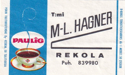 Rekola, M-L. Hagner, Paulig 1/10