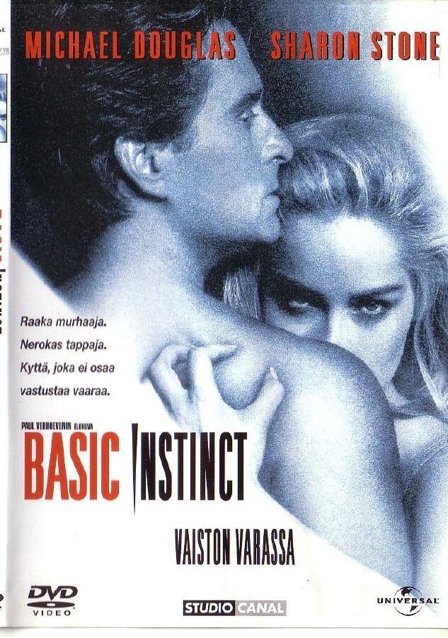 dvd, Basic Instinct - Vaiston varassa (M Douglas, S Stone)