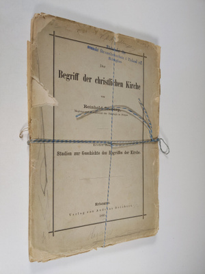 Reinhold Seeberg : Der Begriff der christlichen Kirche