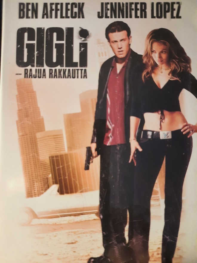 GIGLI - RAJUA RAKKAUTTA DVD ( Jennifer Lopez & Ben Affleck)