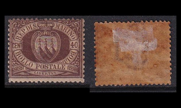 San Marino 17 * Käyttösarja numero 40 C (1892)