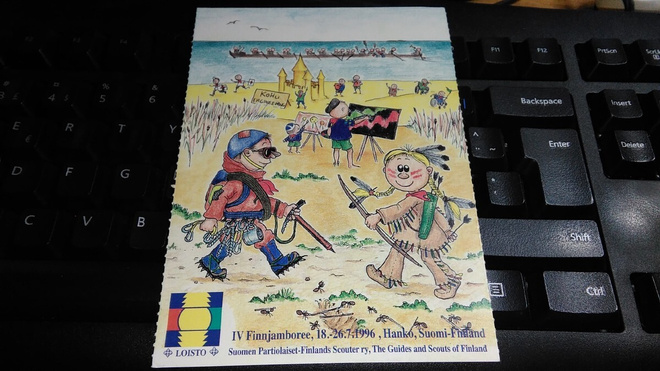 Partio kortti 1996 kirjeensulkijalla 26/1
