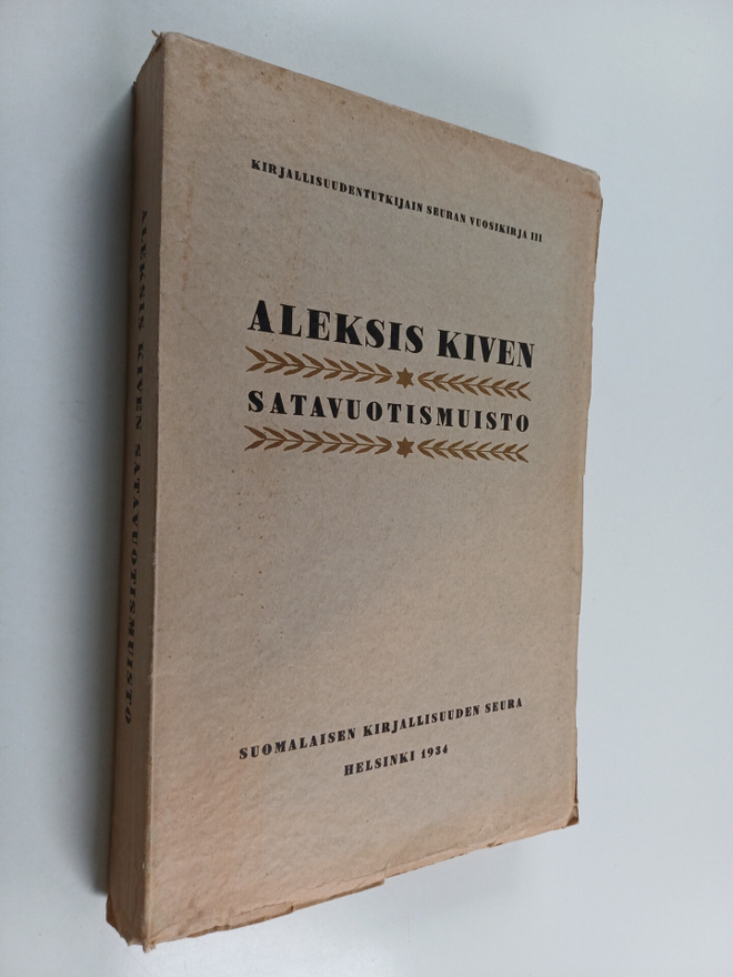 Aleksis Kiven satavuotismuisto : 10.X.1934