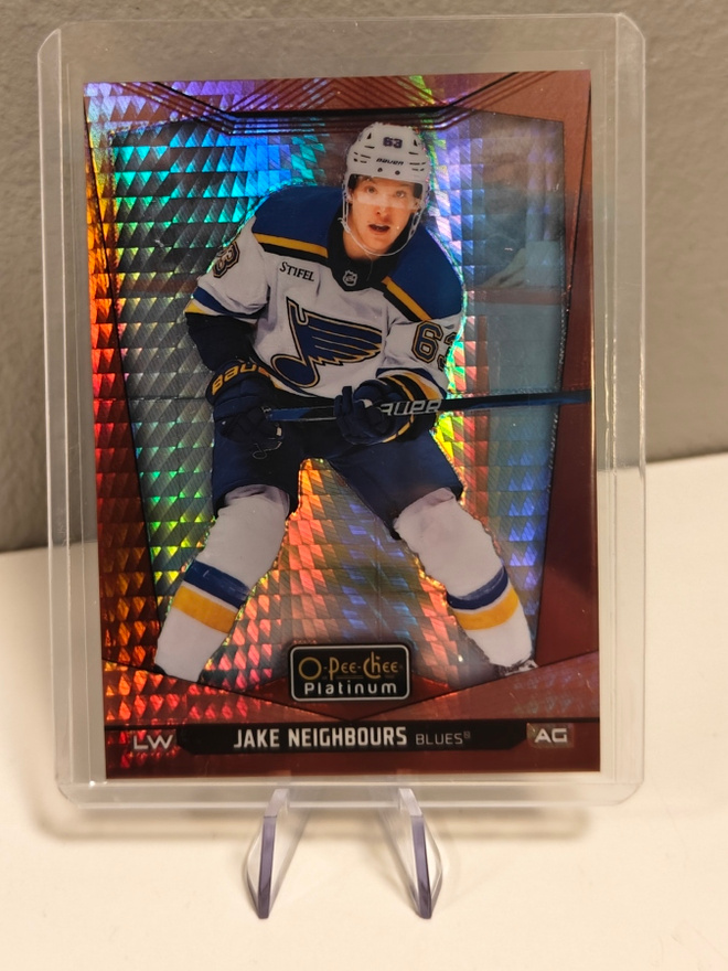 2024-25 O-Pee-Chee Platinum Jake Neighbours Red Prism /199