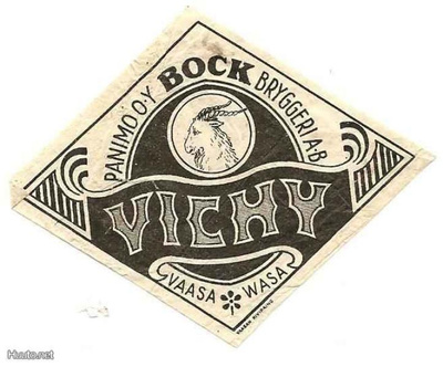 Panimo Oy Bock Bryggeri Ab - Vichy - etiketti (Vaasa)