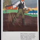 Martta Wendelin, Kultatähkä kortti, viljan kylvö, v. 1944 - pikkukuva 1