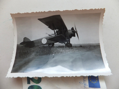 VANHA Valokuva Ilmavoimat Lentokone Fokker C.V-E
