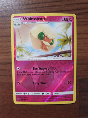 Pokemon Whimsicott 91/145 Reverse holo