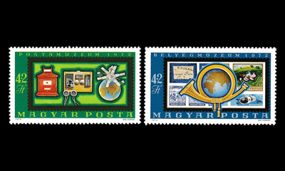 Unkari 2813-4 ** Posti- ja postimerkkimuseon uudelleenavaami