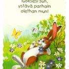 PUPU TUPUNA °°AJATUS LENTÄÄ LUOKSESI SUN...°° -KORTTI - pikkukuva 1
