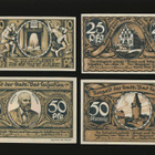 Saksa Notgeld 10, 25, 2 x 50 Pfg, Bad Salzugen - pikkukuva 2