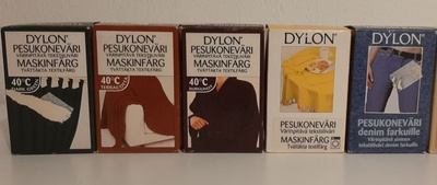 5x Dylon pesukoneväri 200 grammaa