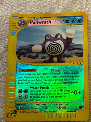 Poliwrath 60/165 Reverse Holo Rare Expedition Base Set WOTC