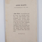 Anni F. Kaste : Iltatie : runoja - pikkukuva 2