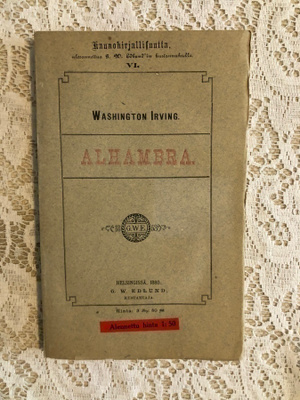 Washington Irving: Alhambra. 1880.1.painos.