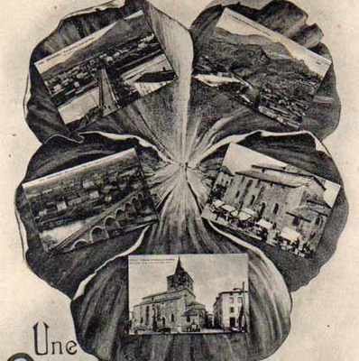 ORVOKKI / Suuri orvokki, maisemia Ranskassa. 1900-l.