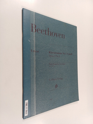Ludwig Van Beethoven : Klaviersonate Nr.1 f-moll : Opus 2...