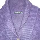 Violetti lyhythihainen neule / neuleliivi koko 140 cm - pikkukuva 2