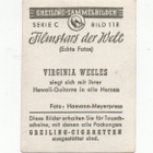 Keräilyvalokuva Filmstars Serie C n:o 118 VIRGINIA WEELES - pikkukuva 2