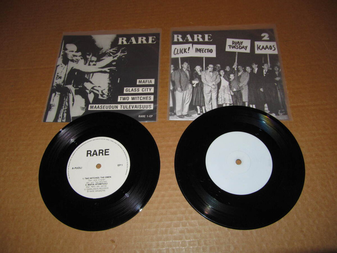 Rare EP 1 & 2   7" Kaaos,Mafia,Infecto,Click! ,Ps v,1990